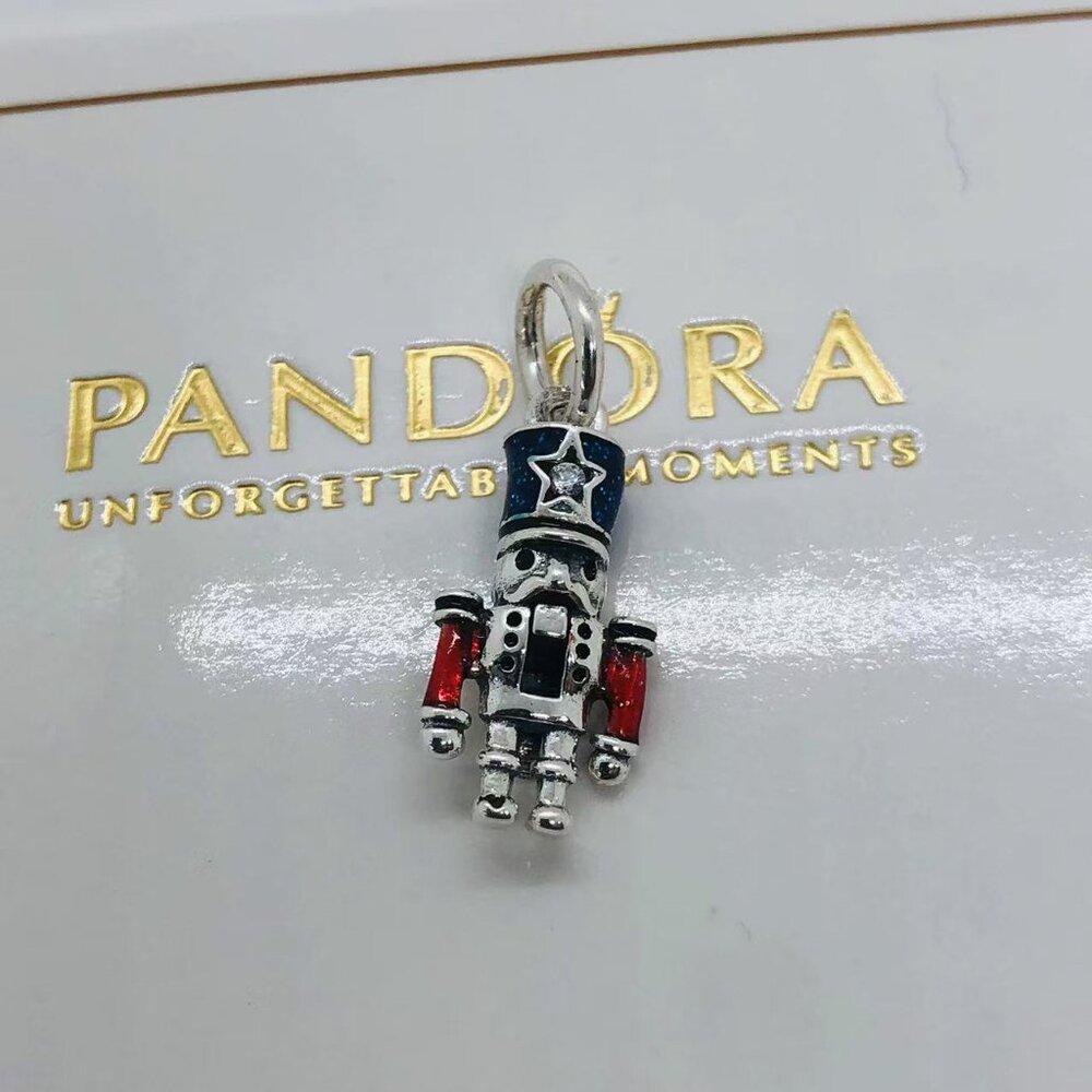 Pandora Moveable Nutcracker Dangle Charm - image 1